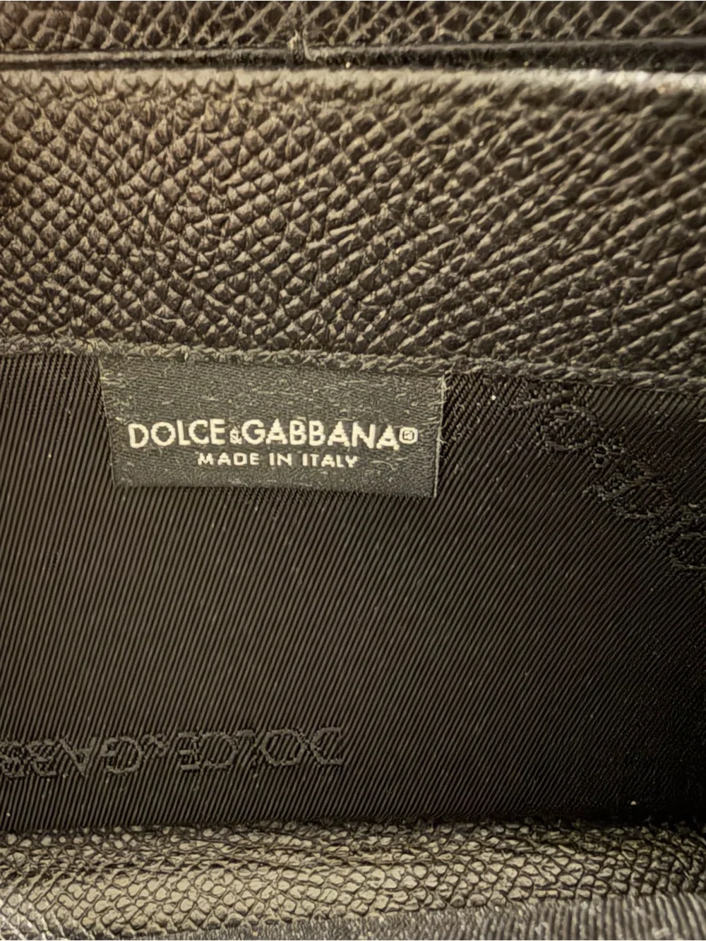 Dolce & Gabbana Black Saffiano Zip-Around Leather Wallet